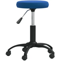 vidaXL Taburete de masajes terciopelo Azul Clearance