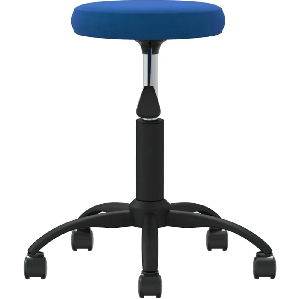 vidaXL Taburete de masajes terciopelo Azul Clearance