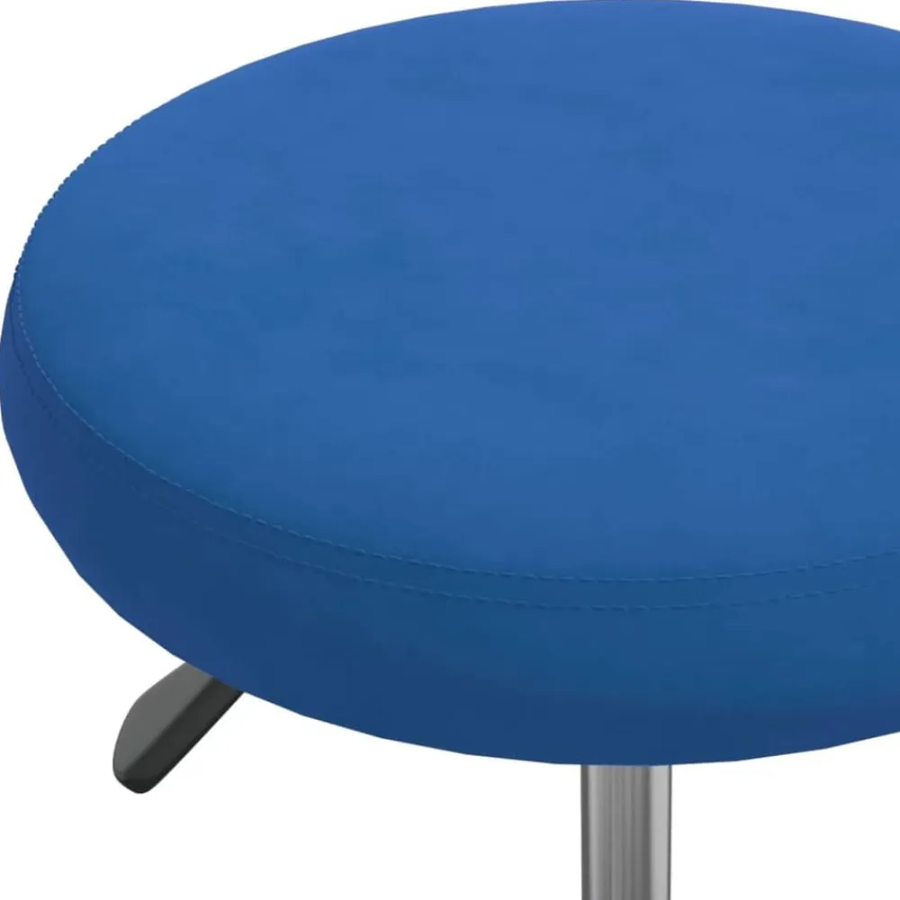 vidaXL Taburete de masajes terciopelo Azul Clearance