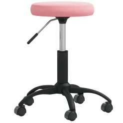 vidaXL Taburete de masajes terciopelo Rosa