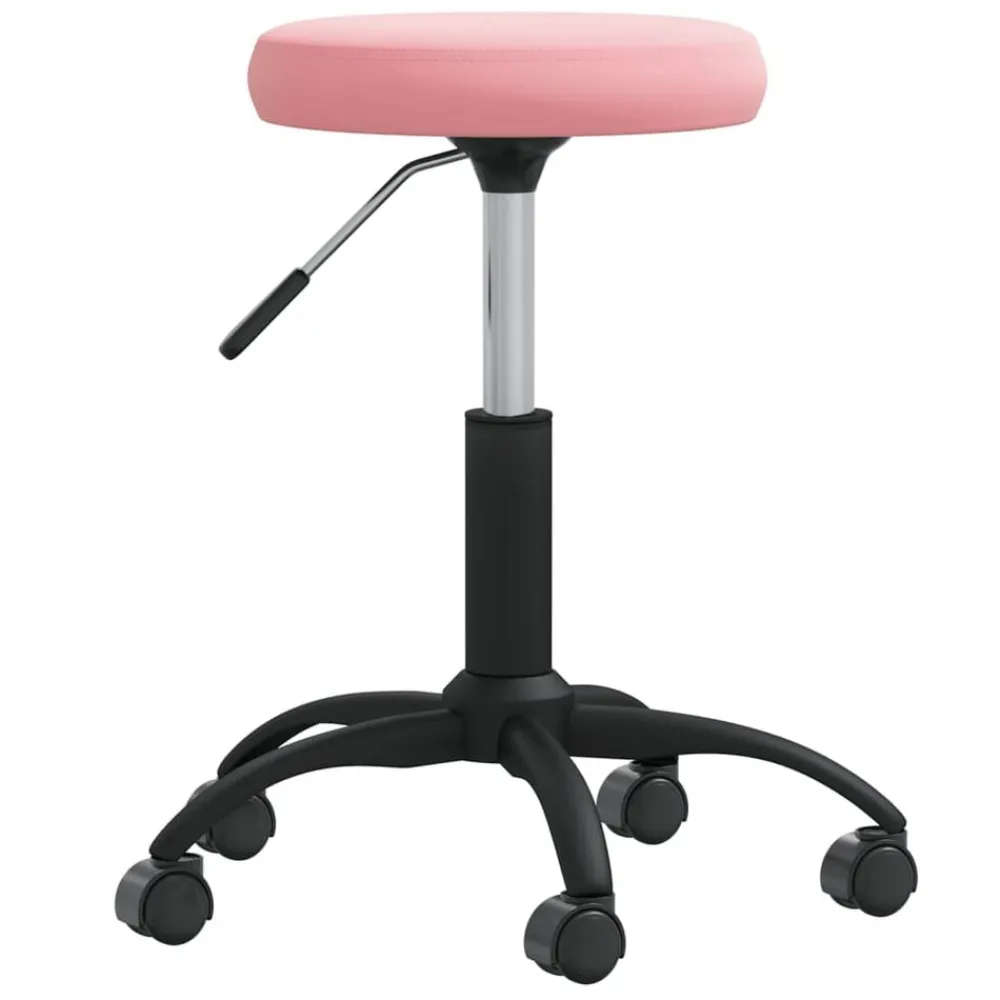 vidaXL Taburete de masajes terciopelo Rosa