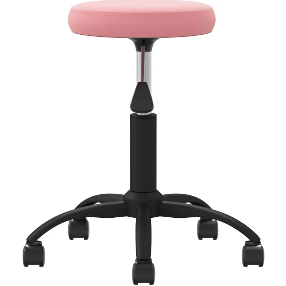 vidaXL Taburete de masajes terciopelo Rosa