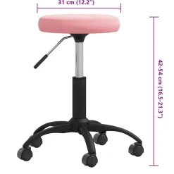 vidaXL Taburete de masajes terciopelo Rosa