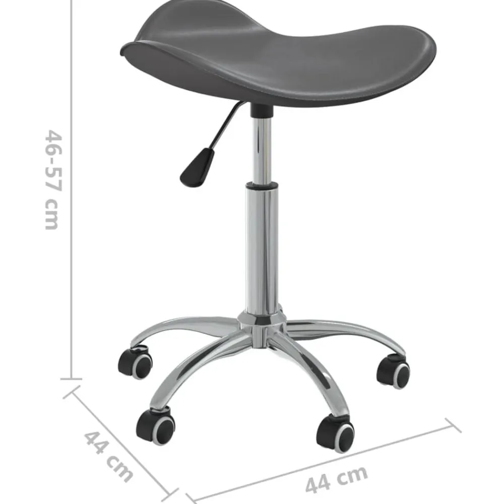 vidaXL Peluquería Y Cosmética-Taburete de salón de belleza de cuero sintético