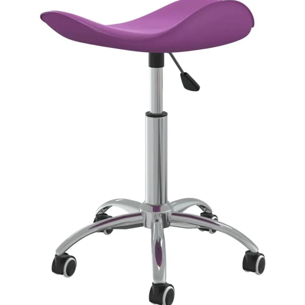vidaXL Peluquería Y Cosmética-Taburete de salón de belleza de cuero sintético