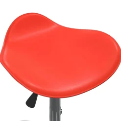 vidaXL Taburete de salón de belleza de cuero sintético Rojo Online