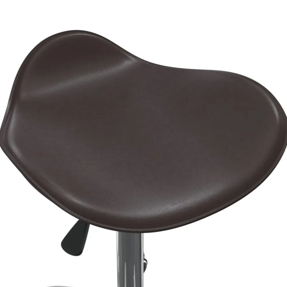vidaXL Taburete de salón de belleza de cuero sintético marrón Marrón Online
