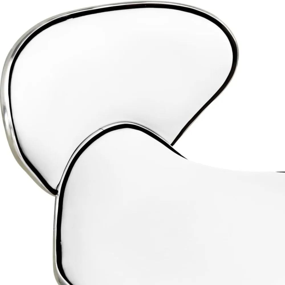 vidaXL Peluquería Y Cosmética-Taburete de salón de belleza de cuero sintético