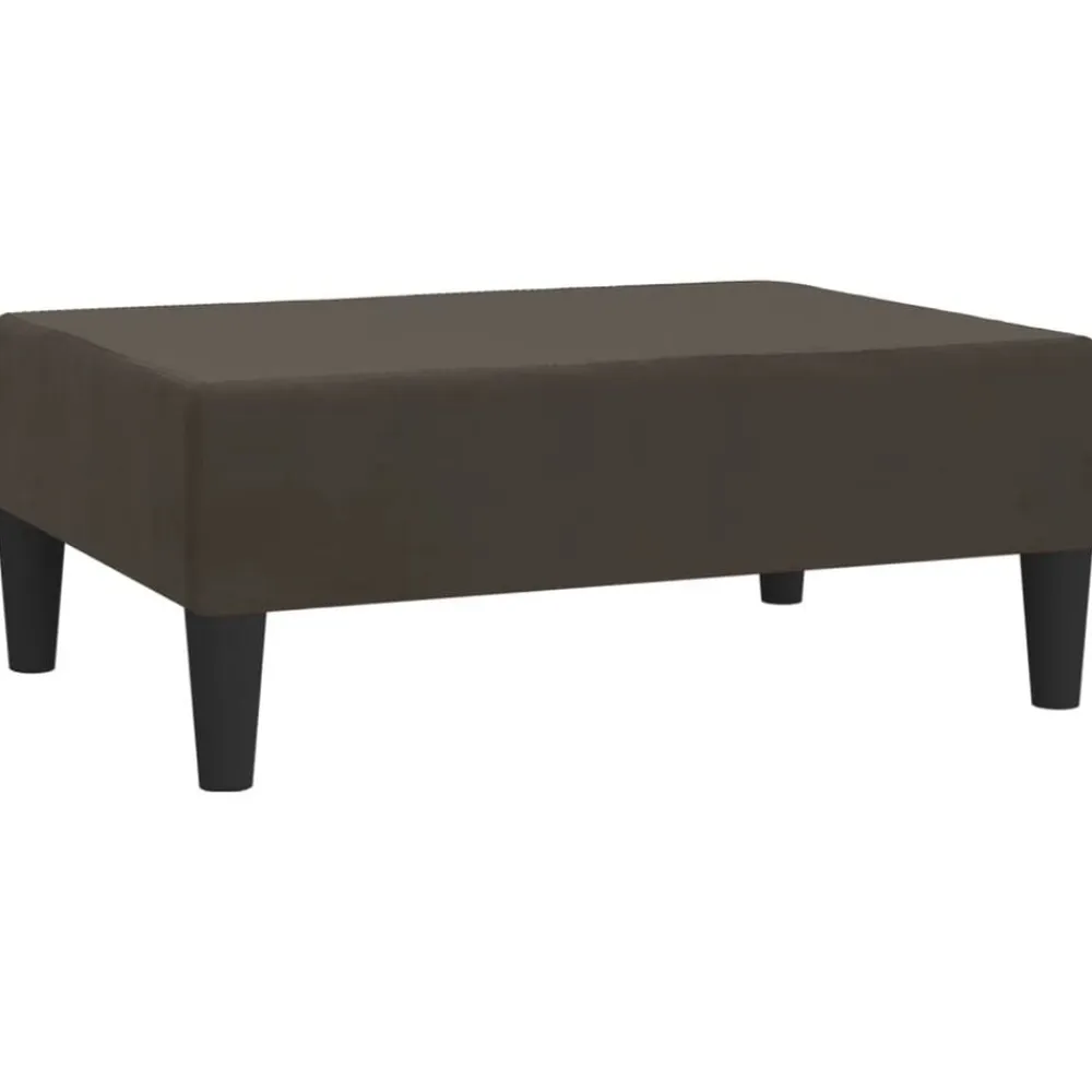 vidaXL Taburete de terciopelo 78x56x32 cm Gris oscuro New
