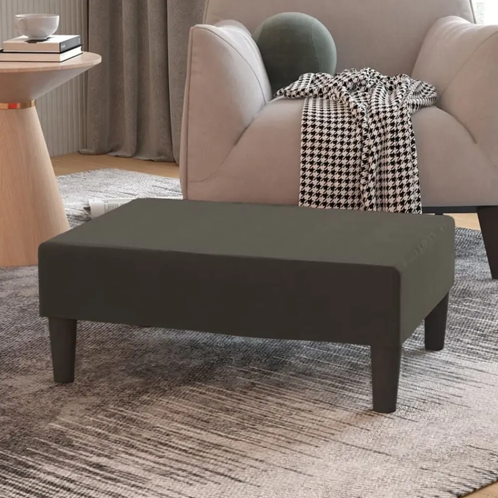 vidaXL Taburete de terciopelo 78x56x32 cm Gris oscuro New