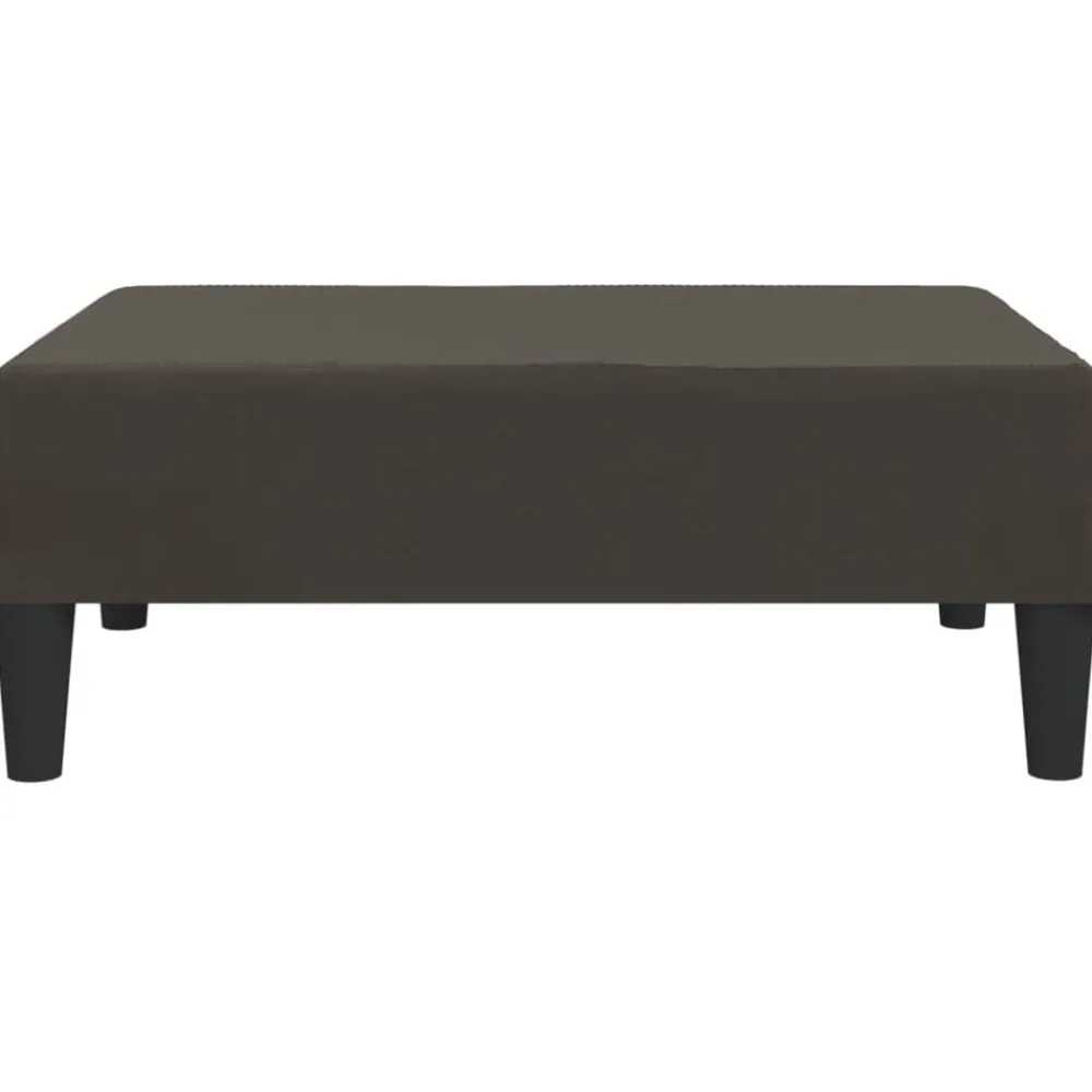 vidaXL Taburete de terciopelo 78x56x32 cm Gris oscuro New