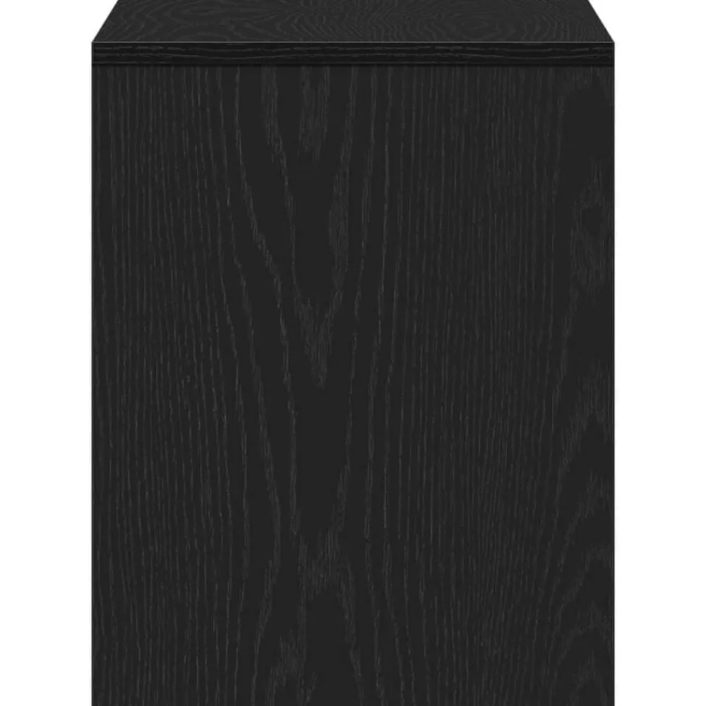 vidaXL Taburete de vestidor 70 x 35 x 45 cm Roble negro New