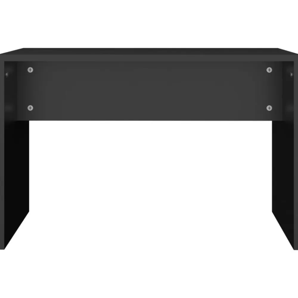 vidaXL Taburete de vestidor madera contrachapada 70x35x45 cm Negro Clearance