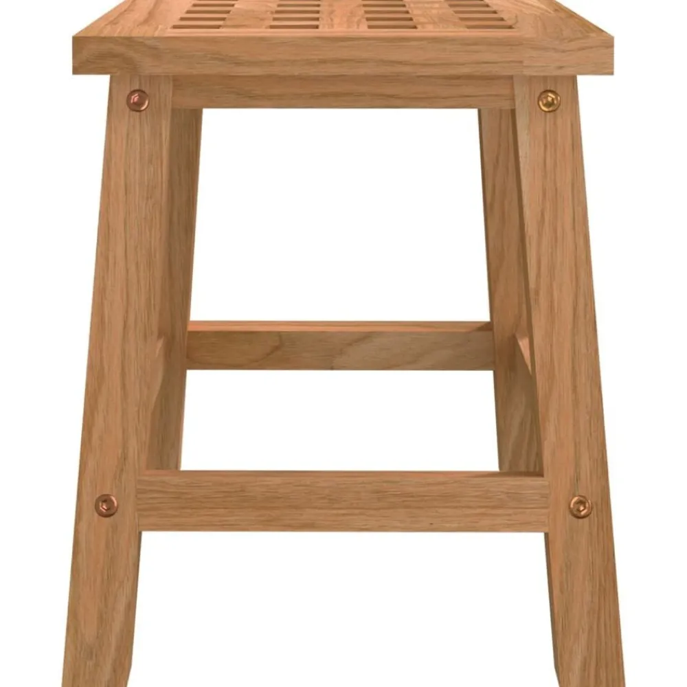 vidaXL Salud Y Belleza-Taburete escalón madera maciza nogal 29x22,5x25,5 cm
