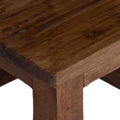 vidaXL Sillas-Taburete Natural 26 x 26 x 26 cm Madera de Caoba