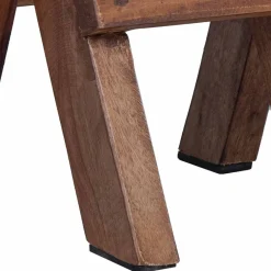vidaXL Sillas-Taburete Natural 30 x 30 x 48 cm Madera maciza recuperada