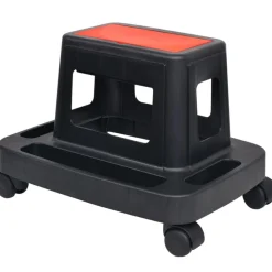 vidaXL Accesorios De Bricolaje-Taburete para mecánicos giratorio con almacenamiento 150 kg