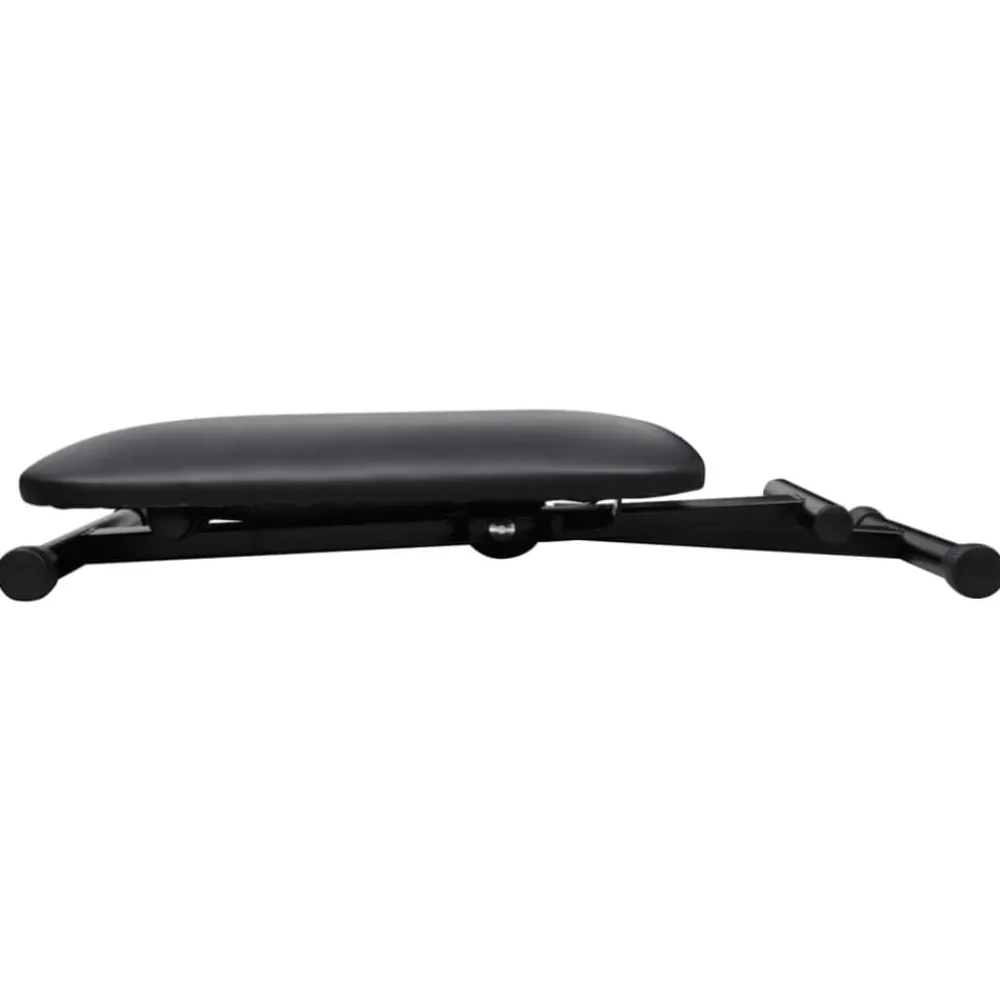 vidaXL Arte Y Ocio-Taburete para teclado y piano plegable