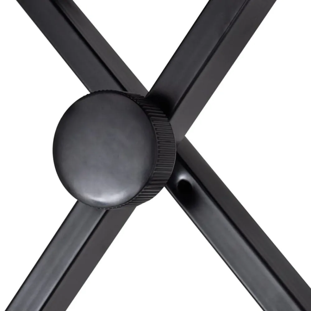 vidaXL Arte Y Ocio-Taburete para teclado y piano plegable