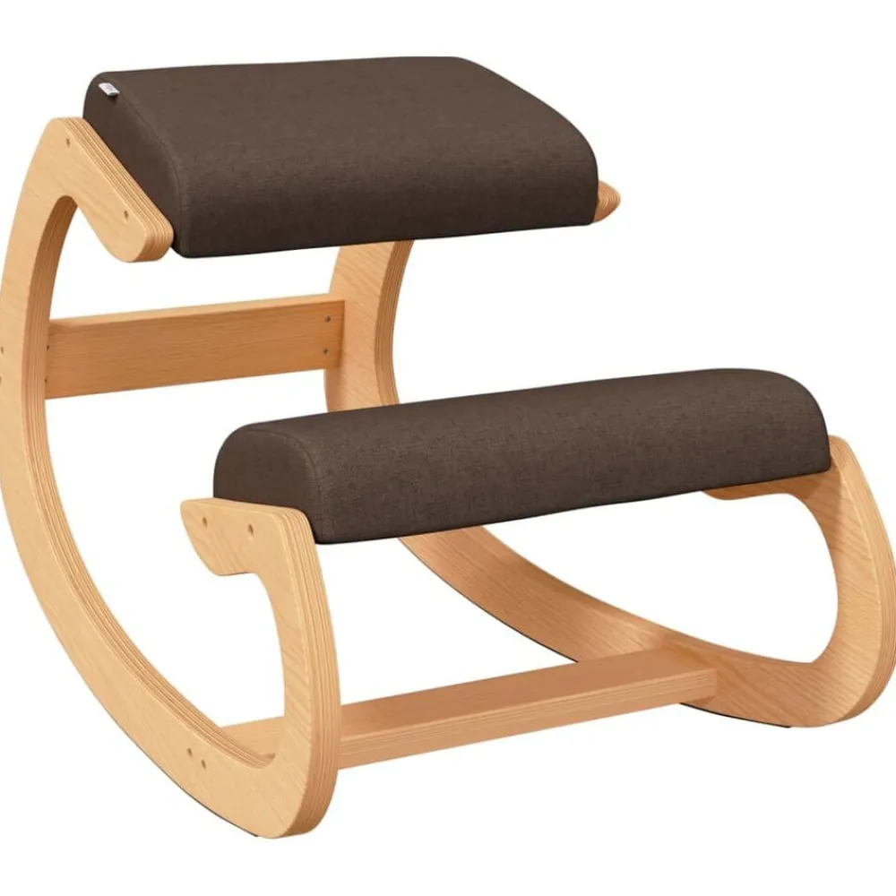 vidaXL Sillas-Taburete rodillas madera contrachapada abedul marrón 55x84x55cm