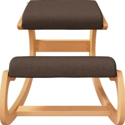 vidaXL Sillas-Taburete rodillas madera contrachapada abedul marrón 55x84x55cm