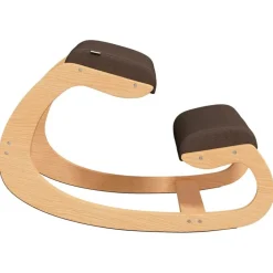 vidaXL Sillas-Taburete rodillas madera contrachapada abedul marrón 55x84x55cm