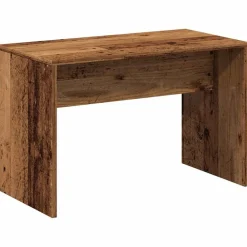 vidaXL Taburete vestidor madera contrachapada madera vieja 70x35x45 cm Madera antigua Clearance