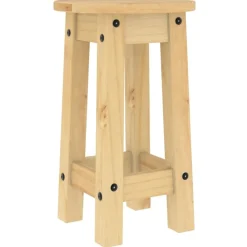vidaXL Conjuntos De Muebles-Taburetes altos de cocina 2 uds madera maciza de pino