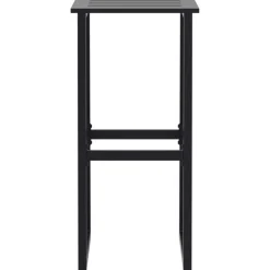 vidaXL Taburetes de bar 2 unidades acero negro 38x38x80 cm Best