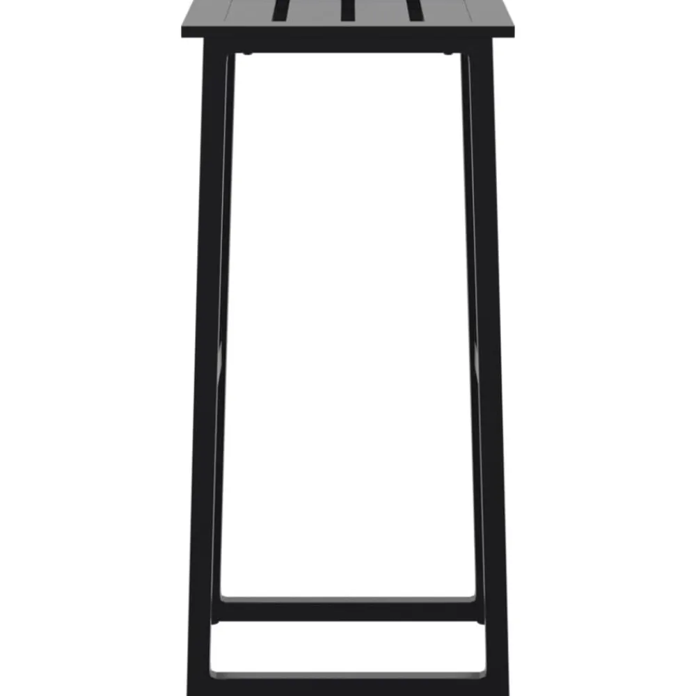 vidaXL Taburetes de bar 2 unidades acero negro 38x38x80 cm Best