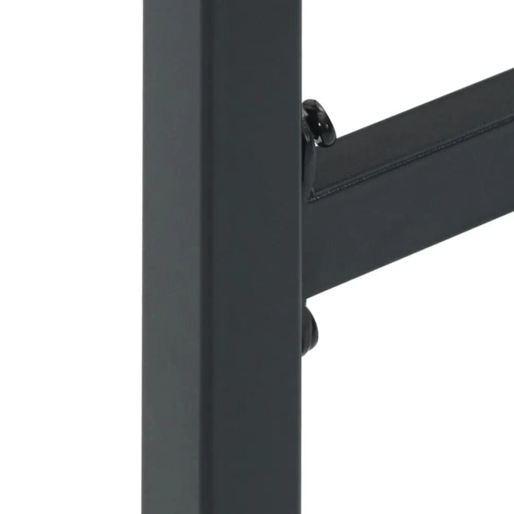 vidaXL Taburetes de bar 2 unidades acero negro 38x38x80 cm Best