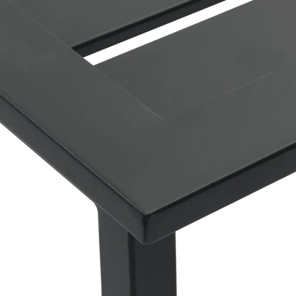 vidaXL Taburetes de bar 2 unidades acero negro 38x38x80 cm Best