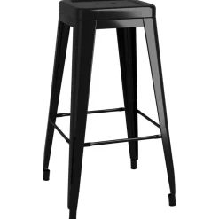 vidaXL Sillas-Taburetes de bar apilables 2 unidades de metal