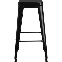 vidaXL Sillas-Taburetes de bar apilables 2 unidades de metal