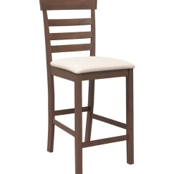 vidaXL Sillas-Taburetes de bar con cojines 2 uds madera maciza marrón caucho