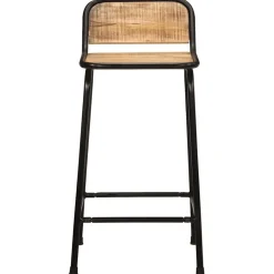 vidaXL Sillas-Taburetes de barra 2 uds 46x35,5x80 cm madera maciza de mango