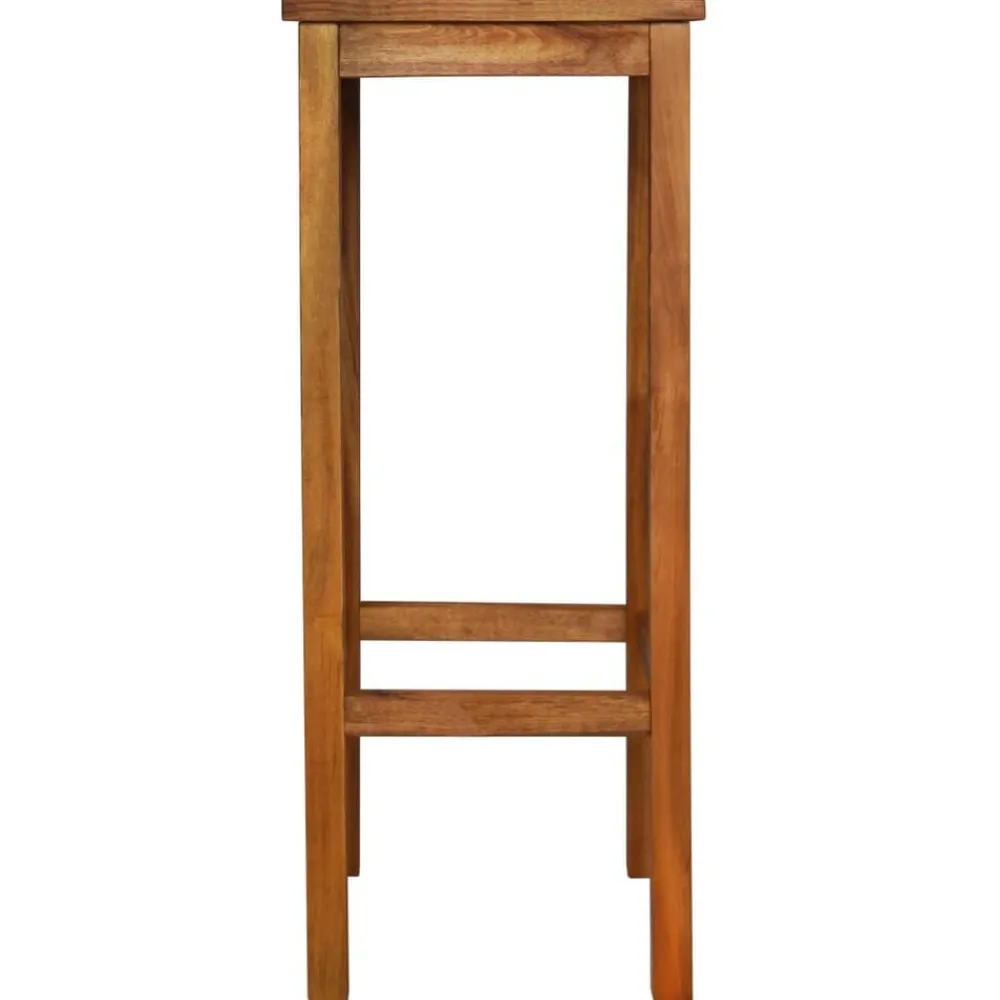 vidaXL Muebles De Jardín-Taburetes de cocina 2 unidades madera maciza de acacia