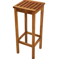 vidaXL Muebles De Jardín-Taburetes de cocina 2 unidades madera maciza de acacia