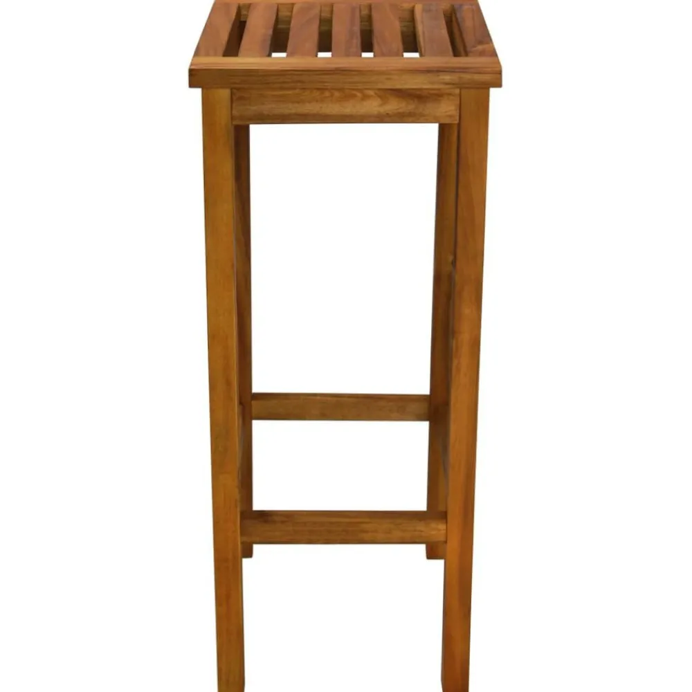 vidaXL Muebles De Jardín-Taburetes de cocina 2 unidades madera maciza de acacia