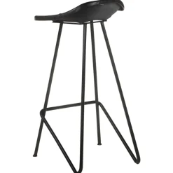 vidaXL Taburetes de cocina 2 unidades cuero auténtico Negro Hot