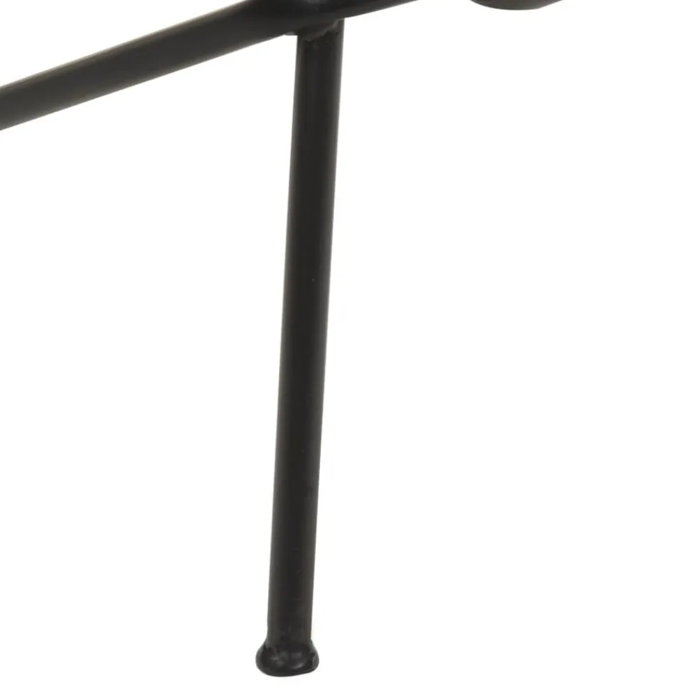 vidaXL Taburetes de cocina 2 unidades cuero auténtico Negro Hot