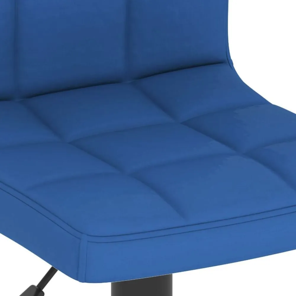 vidaXL Taburetes de cocina 2 unidades tela Azul New