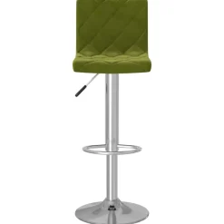 vidaXL Taburetes de cocina 2 uds terciopelo Verde claro