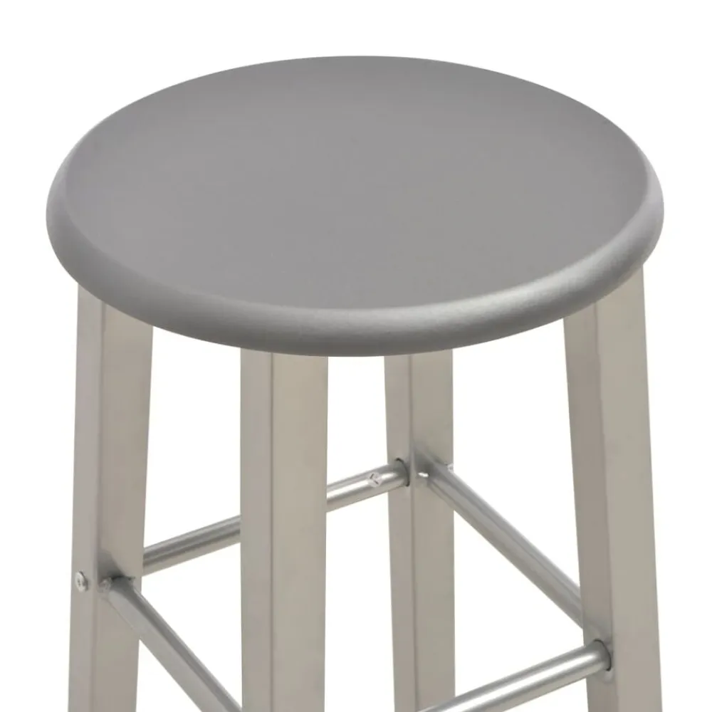 vidaXL Taburetes de cocina 2 unidades MDF gris Antracita Hot