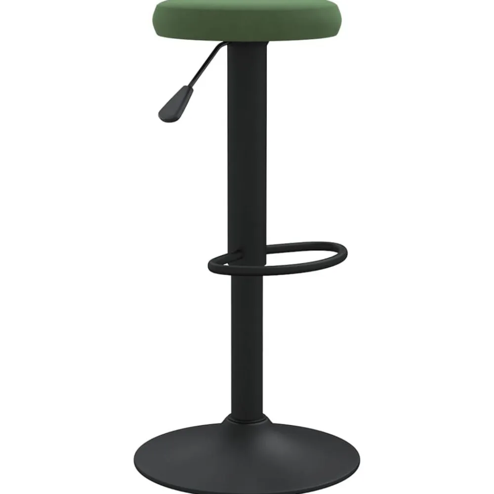 vidaXL Taburetes de cocina 2 unidades terciopelo Verde oscuro Clearance