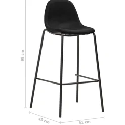 vidaXL Sillas-Taburetes de cocina 6 unidades tela