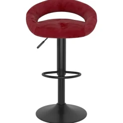 vidaXL Sillas-Taburetes de cocina 2 unidades terciopelo rojo tinto