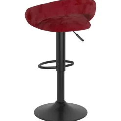 vidaXL Sillas-Taburetes de cocina 2 unidades terciopelo rojo tinto