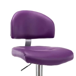 vidaXL Taburetes de cocina 2 unidades cuero sintético Morado