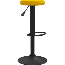 vidaXL Taburetes de cocina 2 unidades terciopelo Amarillo mostaza Sale